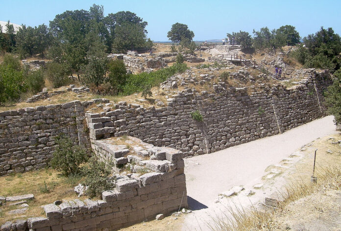 Walls of Troy, Hisarlik, Turkey.