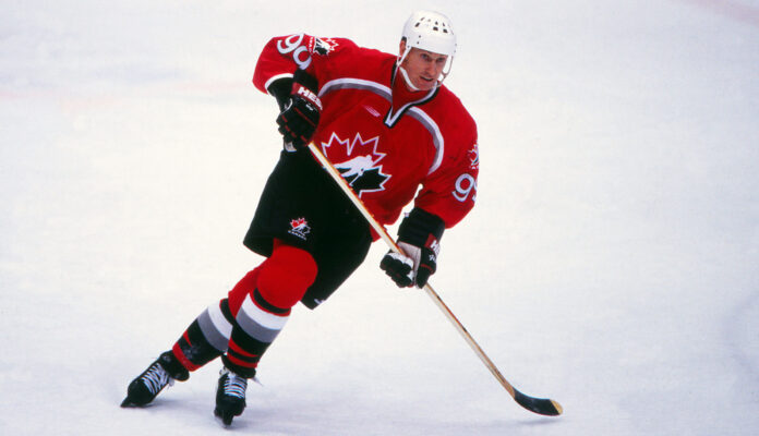 Wayne Gretzky with Canada at the 1998 Nagano Winter Olympics