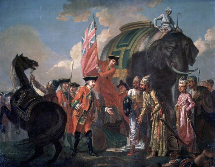 Robert Clive's victory at the Battle of Plassey established the East India Company as both a military and commercial power