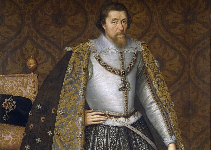 Portrait of James I of England by John de Critz