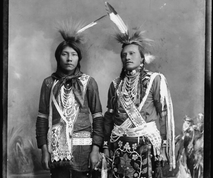 Indigenous People from southeast Idaho, in a photo by Benedicte Wrensted, c. 1897