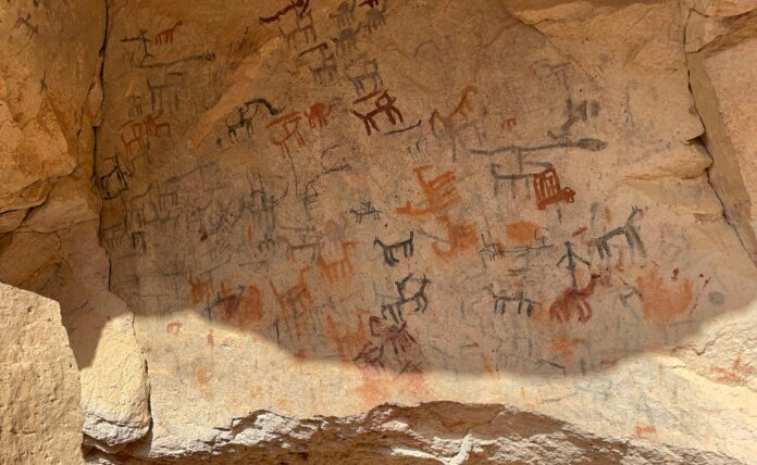 Cave paintings from: Ha'il