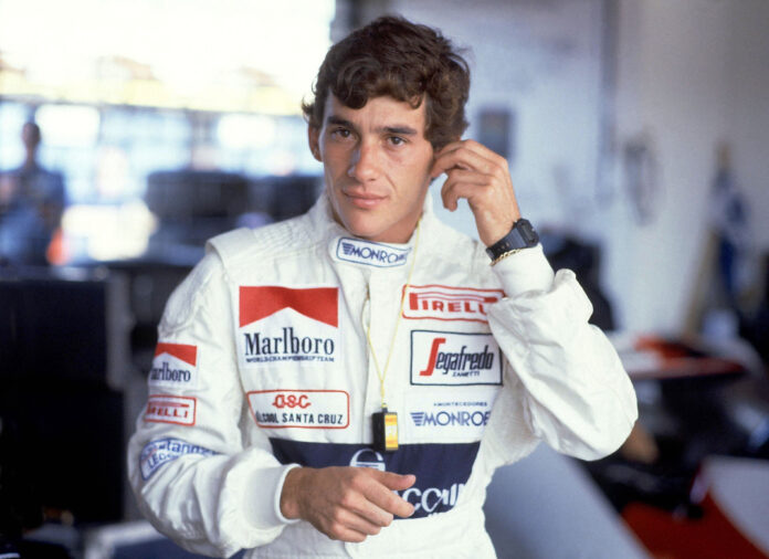 Ayrton Senna at Brazil Formula 1 Grand Prix in March 1984