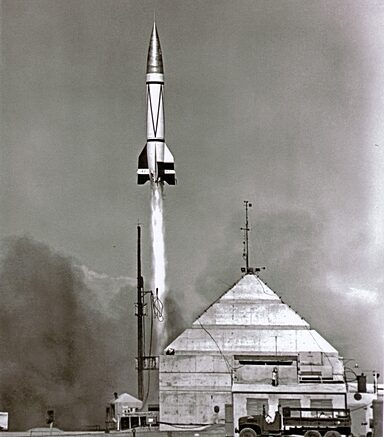 June 14, 1949, V-2 launch No. 47 at Holloman Air Force Base in New Mexico carried Albert II to become the first primate and first mammal in space