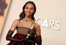 2025 Academy Awards: 5 Historic Moments From This Year’s Oscars Zoe Saldaña: Actress in a Supporting Role, "Emilia Pérez" at the 97th Annual Academy Awards in March 2025